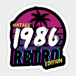 Vintage 1986 Sticker